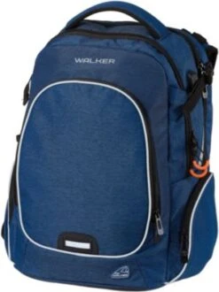 WALKER Schulrucksack WIZZARD CAMPUS EVO Navy Melange