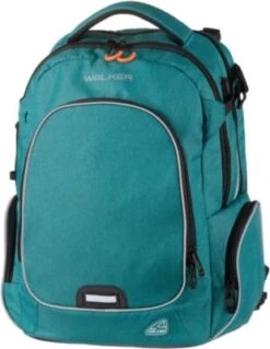 WALKER Schulrucksack WIZZARD CAMPUS EVO Petrol Melange