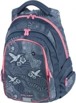 WALKER Schulrucksack FAME LED Glow In The Dark Blue (2023)