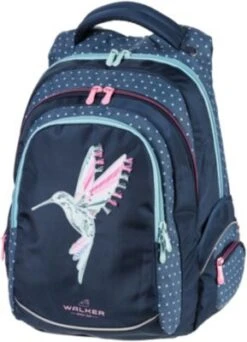 WALKER Schulrucksack FAME Magic Colibri Petrol (2023)