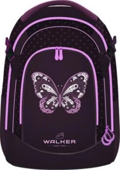 WALKER Schulrucksack WIZZARD FAME 2.0 Purple Butterfly (2023)