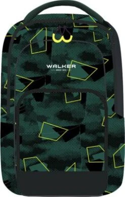 WALKER Schulrucksack WIZZARD COLLEGE 2.0 Green Polygon (2023)
