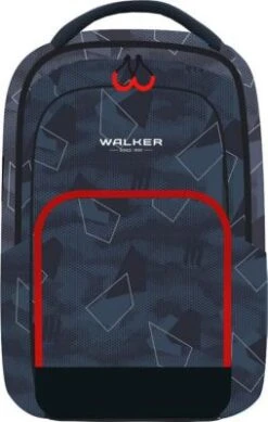 WALKER Schulrucksack WIZZARD COLLEGE 2.0 Grey Polygon (2023)