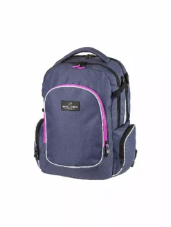 WALKER, Schulrucksack Campus Evo Wizzard Blue Ivy Pink
