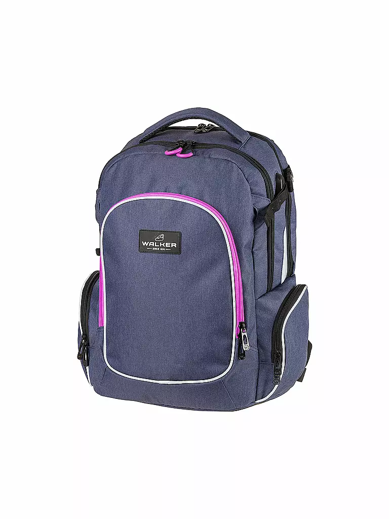 WALKER, Schulrucksack Campus Evo Wizzard Blue Ivy Pink 3 WALKER, Schulrucksack Campus Evo Wizzard Blue Ivy Pink