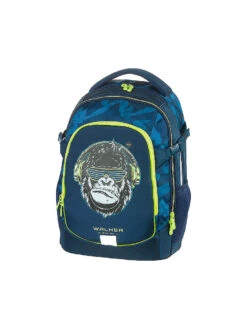 WALKER, Schulrucksack Fame 2.0 Gorilla Funk